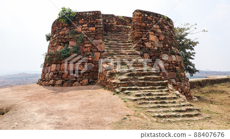 A Small Watch Tower of Fort, Channagiri Fort, Devanagare, Karnataka, India A Small Watch Tower of Fort, Channagiri Fort, Devanagare, Karnataka, India 88407676