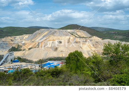 Veliki Krivelj mine of Zijin Bor Copper, one of the largest copper reserves in the world in Bor, Eastern Serbia Veliki Krivelj mine of Zijin Bor Copper, one of the largest copper reserves in the world in Bor, Eastern Serbia 88408579