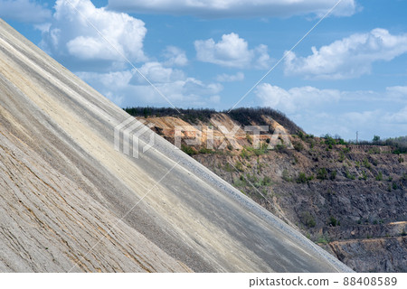 Heaps of tailings and mine dumps in Bor, Eastern Serbia, one of the largest copper mines in Europe Heaps of tailings and mine dumps in Bor, Eastern Serbia, one of the largest copper mines in Europe 88408589