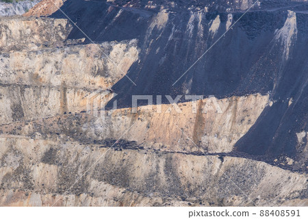 Heaps of tailings and mine dumps in Bor, Eastern Serbia, one of the largest copper mines in Europe Heaps of tailings and mine dumps in Bor, Eastern Serbia, one of the largest copper mines in Europe 88408591