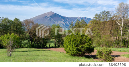 Mountain Rtanj in Eastern Serbia famous for its pyramidal peak Mountain Rtanj in Eastern Serbia famous for its pyramidal peak 88408598