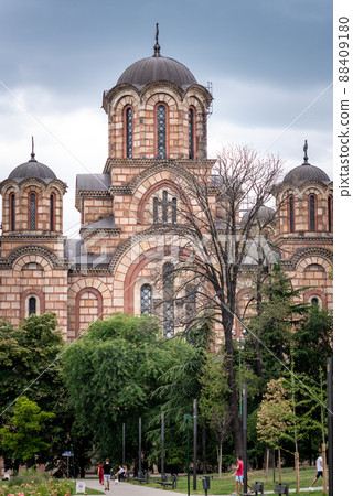 St. Mark's Church Serbian Orthodox church in Belgrade, capital of Serbia 88409180