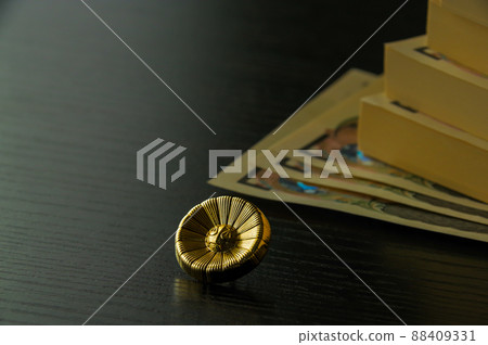 Lawyer badge and money Lawyer badge and money 88409331