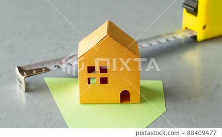 Detached house and major building coverage ratio deformed land Detached house and major building coverage ratio deformed land 88409477