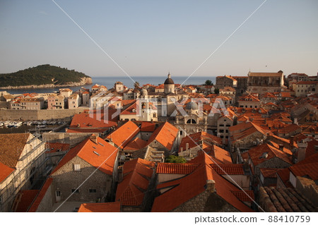 Dubrovnik Old Town (Croatia), a city with an orange roof 88410759