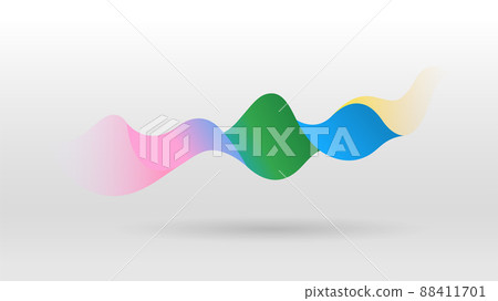 Motion sound wave abstract vector background 88411701