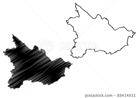 Luchow-Dannenberg district (Federal Republic of Germany, rural district, State of Lower Saxony) map vector illustration, scribble sketch Hanoverian Wendland map Luchow-Dannenberg district (Federal Republic of Germany, rural district, State of Lower Saxony) map vector illustration, scribble sketch Hanoverian Wendland map 88414831