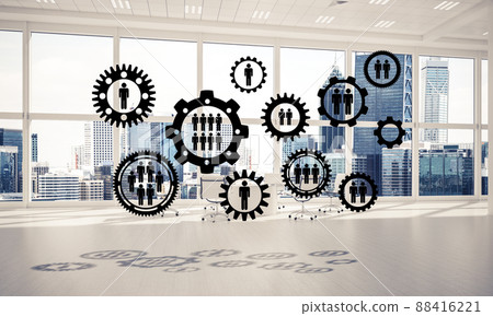 Networking and wireless connection as concept for effective modern business Networking and wireless connection as concept for effective modern business 88416221