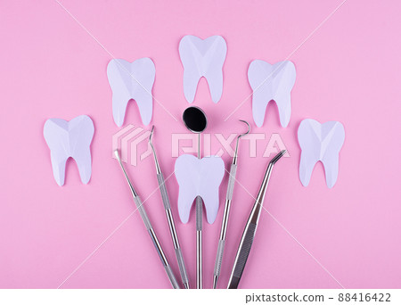 World dentists day concept with stomatology tools World dentists day concept with stomatology tools 88416422