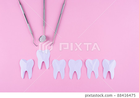 World dentists day concept with stomatology tools 88416475