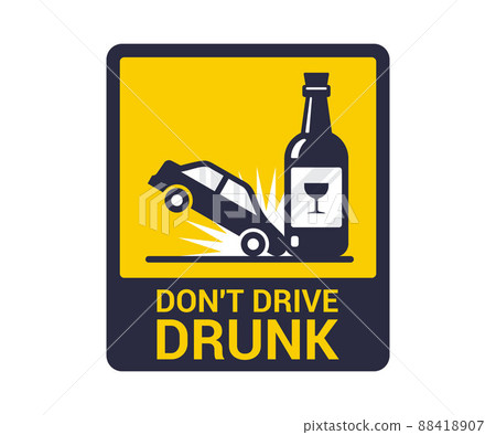 accident drunk driver. poster driving intoxicated. accident drunk driver. poster driving intoxicated. 88418907