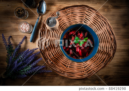 Ukrainian soup - borscht. Ukrainian soup - borscht. 88419298