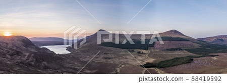 Aerial view of Lough Altan in County Donegal, Ireland Aerial view of Lough Altan in County Donegal, Ireland 88419592