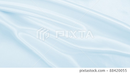Smooth elegant blue silk or satin luxury cloth texture as abstract background. Luxurious background design 88420055