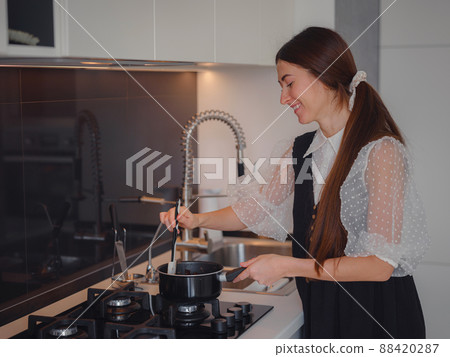 bakery, food and people concept 88420287