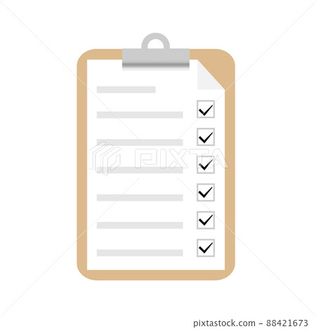 Documents and binders marked with check items 88421673