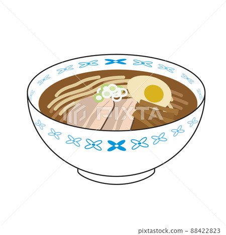 醬油拉麵的插圖 醬油拉麵的插圖 88422823