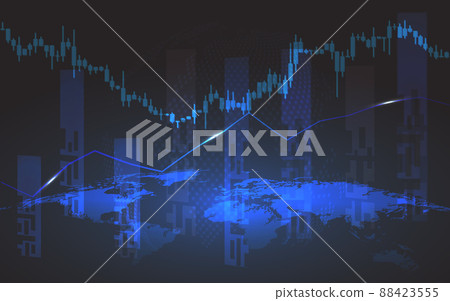 Stock market or forex trading graph in futuristic concept, Abstract finance background Stock market or forex trading graph in futuristic concept, Abstract finance background 88423555