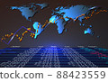 Stock market or forex trading graph in futuristic concept, Abstract global finance background, 88423559