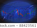 Stock market or forex trading graph in futuristic concept, Abstract global finance background, vector illustration 88423561