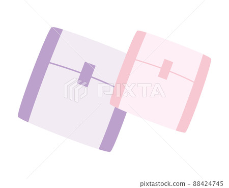 Menstrual napkins, sanitary supplies, female illustrations 88424745
