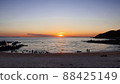 Sunset at Seonnyeobawi Beach and Eulwangni Beach in Yeongjongdo Island 88425149