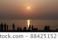 Sunset at Seonnyeobawi Beach and Eulwangni Beach in Yeongjongdo Island 88425152