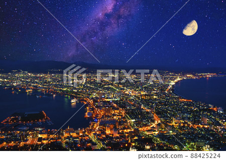 Night view of the city from Mt. Hakodate 88425224