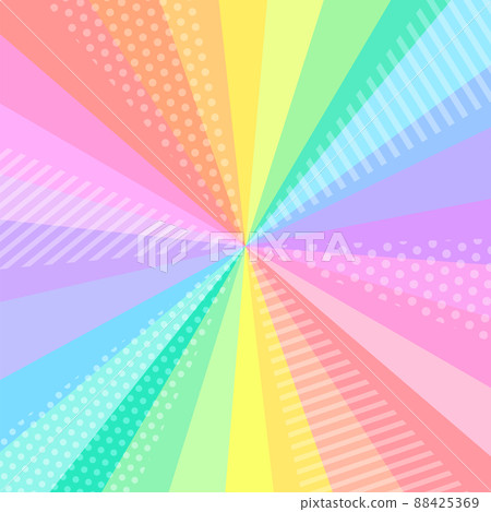 Concentrated radiation background in pop iridescent pastel colors 88425369