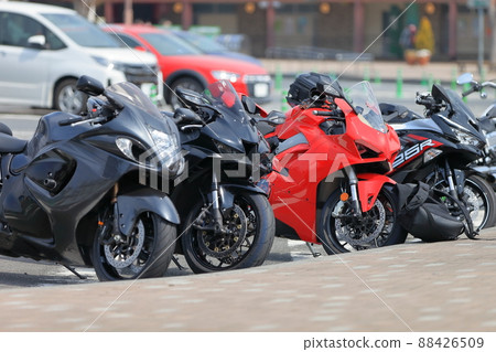 Parked motorcycle 88426509