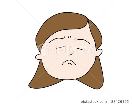 The face of a worried woman The face of a worried woman 88426565