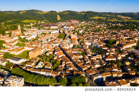 Pamiers cityscape with buildings, located on the river Ariege, France Pamiers cityscape with buildings, located on the river Ariege, France 88426824