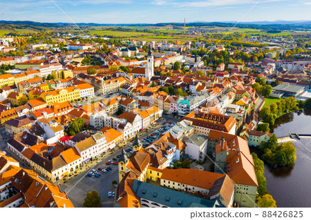 Aerial view of Pisek, Czech Republic Aerial view of Pisek, Czech Republic 88426825