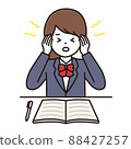 Student Female High School Student Tinnitus Headache 88427257