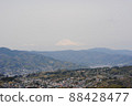 Residential area and Mt. Fuji seen from Mt. Komuro 88428477