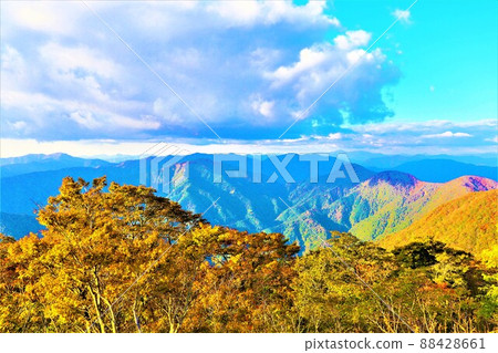 Scenery of Mt. Ibuki and the summit 88428661