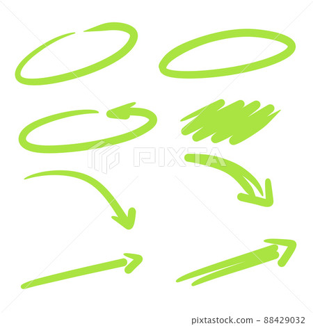 Green arrow. Abstract rectangular shape. Strokes and smearing for background. Green arrow. Abstract rectangular shape. Strokes and smearing for background. 88429032
