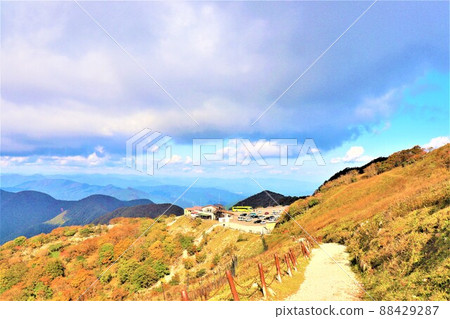 Scenery of the summit of Mt. Ibuki Scenery of the summit of Mt. Ibuki 88429287
