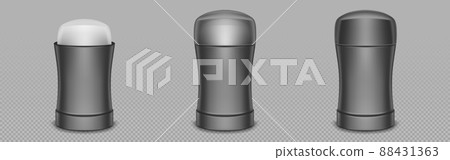 Deodorant stick bottle realistic 3d mockup set 88431363