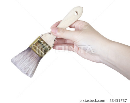 Hand with a brush Hand with a brush 88431787