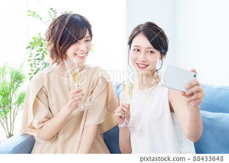 Two champagne glasses Stock Photo by ©karandaev 90619854