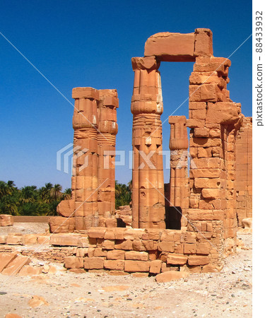 Ruines of Amun temple in Soleb at Sudan 88433932