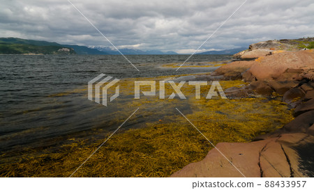 Panoramic view to Altafjorden, finnmark, Norway 88433957