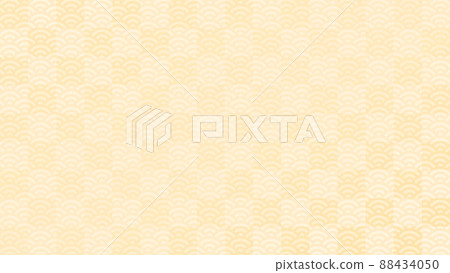 Checkered pattern and Qinghai wave Japanese pattern background design 88434050
