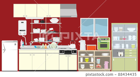 昭和末期的廚房佈局 88434435