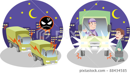 交通安全<夜間貨車司機的交通禮儀與噪音> 88434585