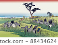 Fifty-three Stations of the Tokaido / Ikegoi Sushi Chiryu Neck Summer Horse City 88434624