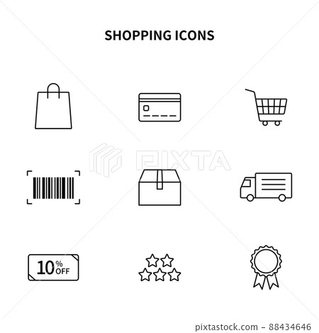 Simple Icon Set ｜ Shopping / E-Commerce 88434646