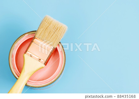 Paint cans and paint brushes and how to choose the perfect interior paint color and good for health Paint cans and paint brushes and how to choose the perfect interior paint color and good for health 88435168