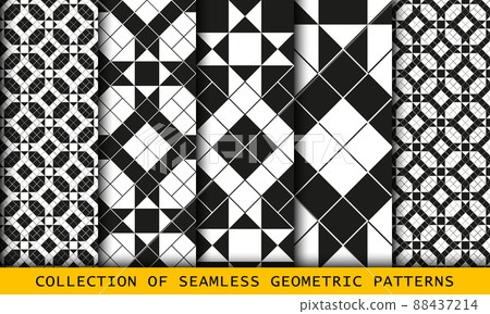 Diagonal lines tiles seamless backgrounds set collection Diagonal lines tiles seamless backgrounds set collection 88437214